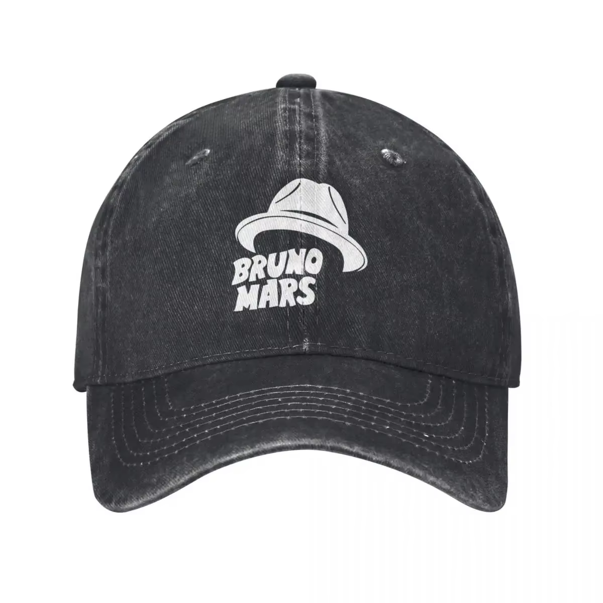 Bruno Mars Pop musicien chanteur casquettes de Baseball rétro en détresse Denim blanc chapeau mot Sn