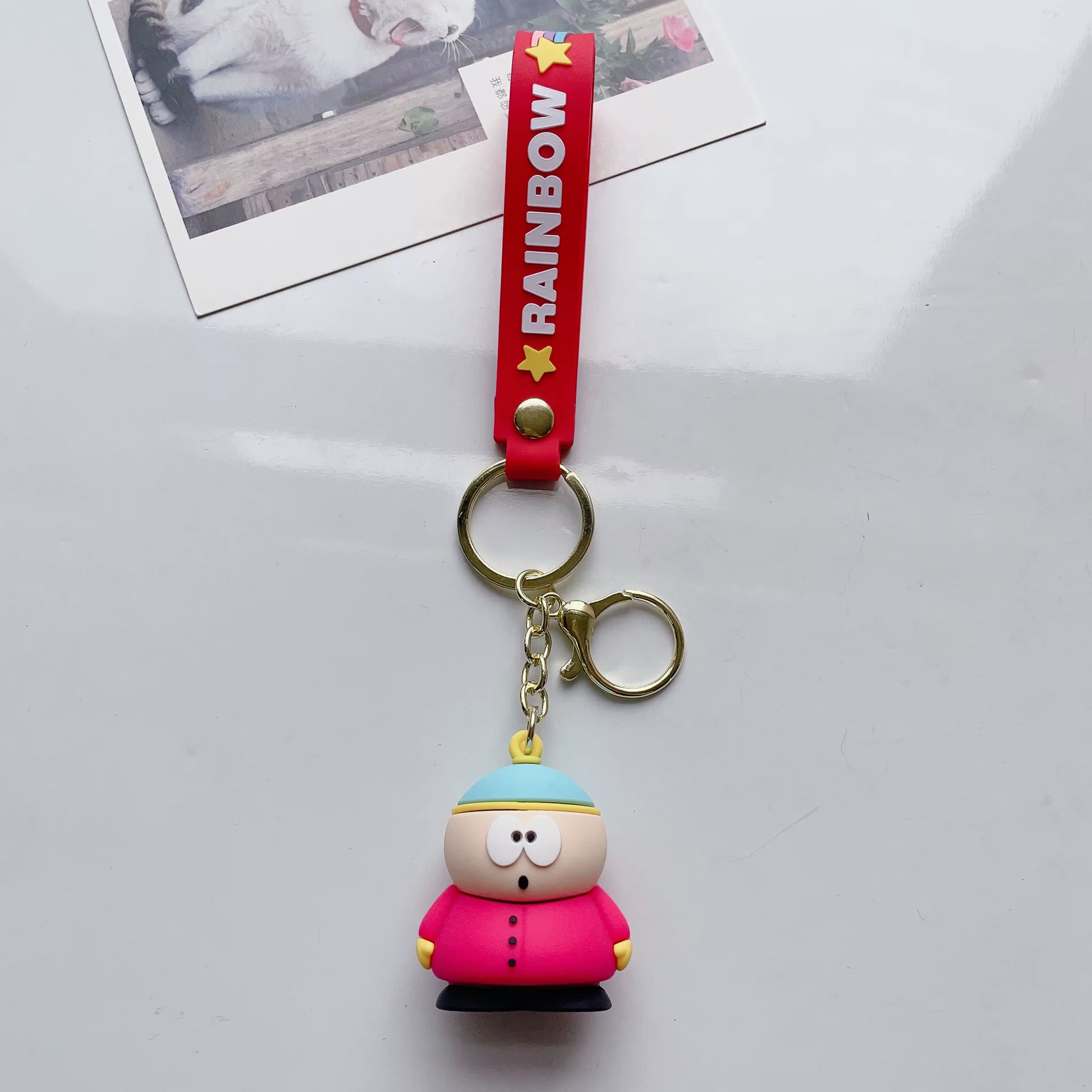 Porte-clés cartman poupée parc du sud Kyle Broflovski porte-clés pendentif Kenny sac voiture porte-c