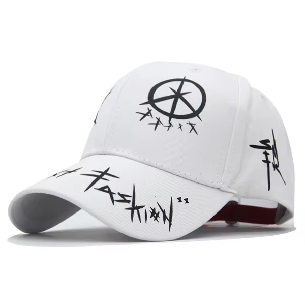 Casquette de Baseball avec Graffiti Noir et Blanc pour Homme et Femme, Chapeau de Papa Unisexe Régla