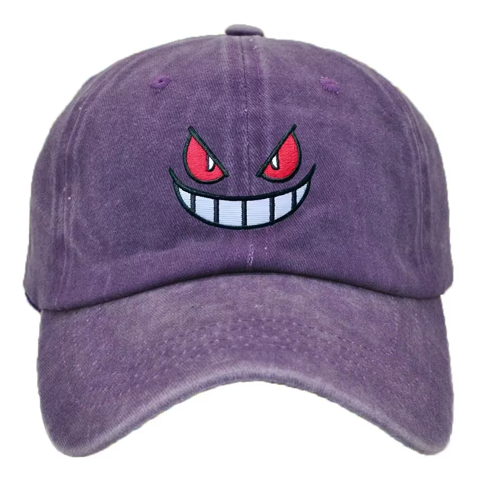 Casquettes de baseball Anime Gengar, casquettes snapback, casquettes de sport réglables, casquettes 