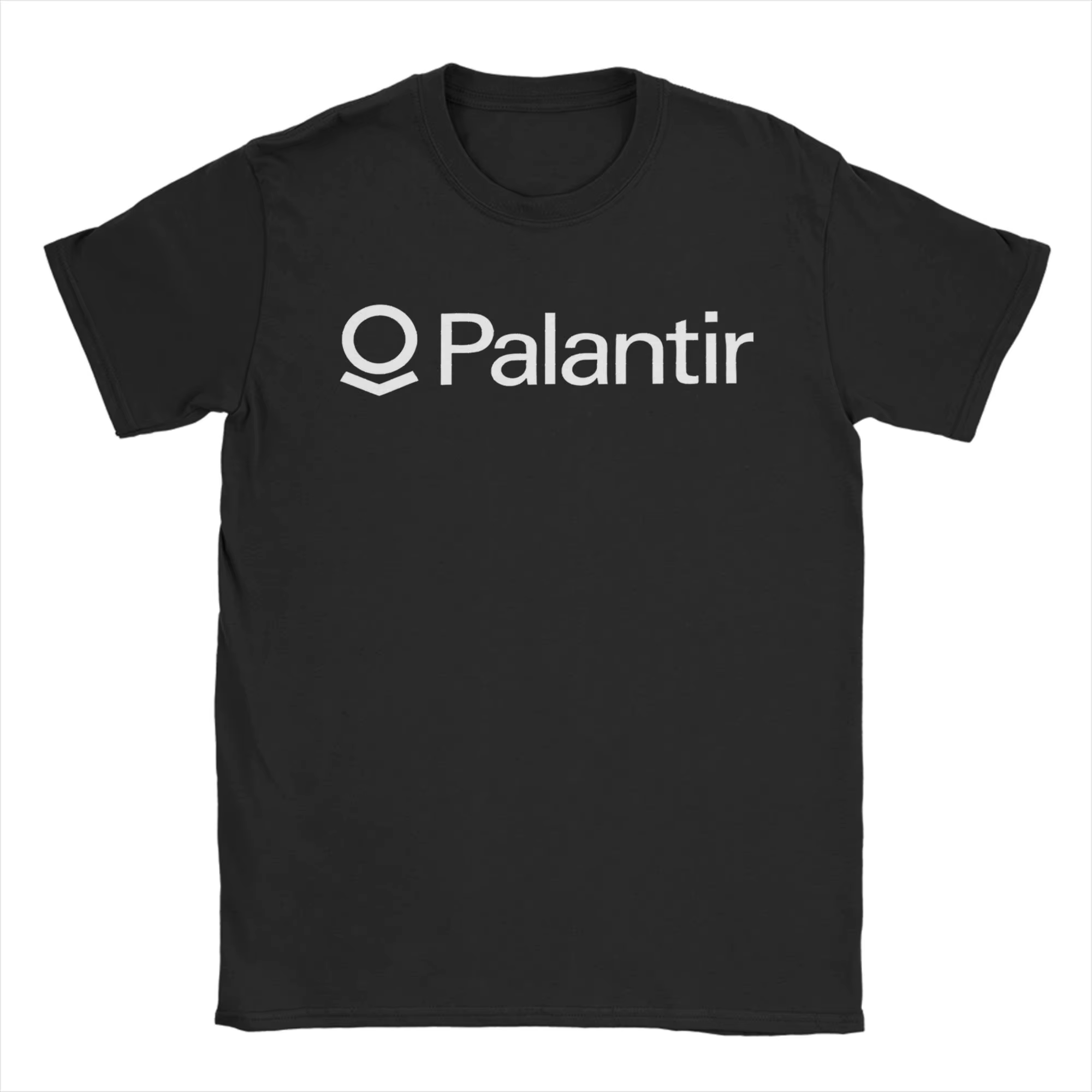 Palantir Company Logo T-Shirt été 100% coton T-Shirts pour homme populaire personnalisé T-Shirt manc