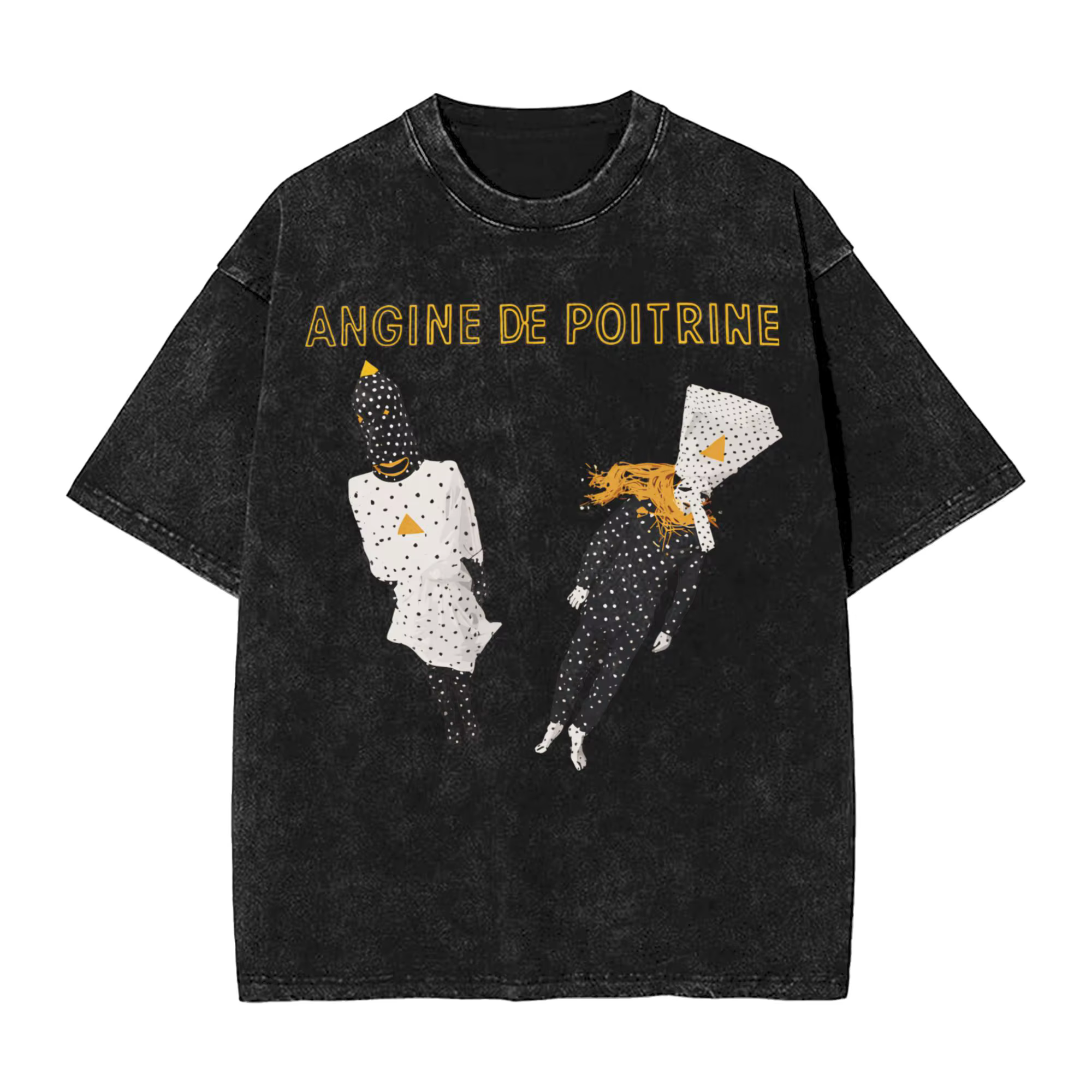 T-shirts unisexes imprimés groupe rock Angine De Poitrine, accessoires streetwear