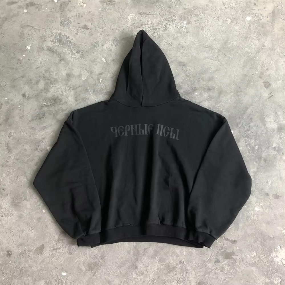 SAINT OF MICHAEL mode 1:1 KANYE WEST Streetwear sweat DONDA imprimé velours décontracté ample surdim