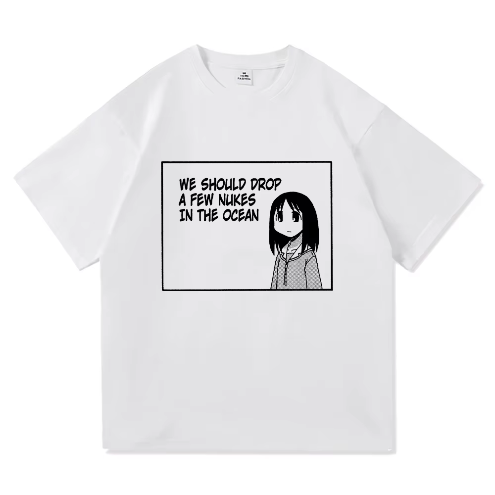 Azumanga Daioh t-shirt mode hommes/femmes Harajuku mignon Anime fille citation t-shirt unisexe Vinta