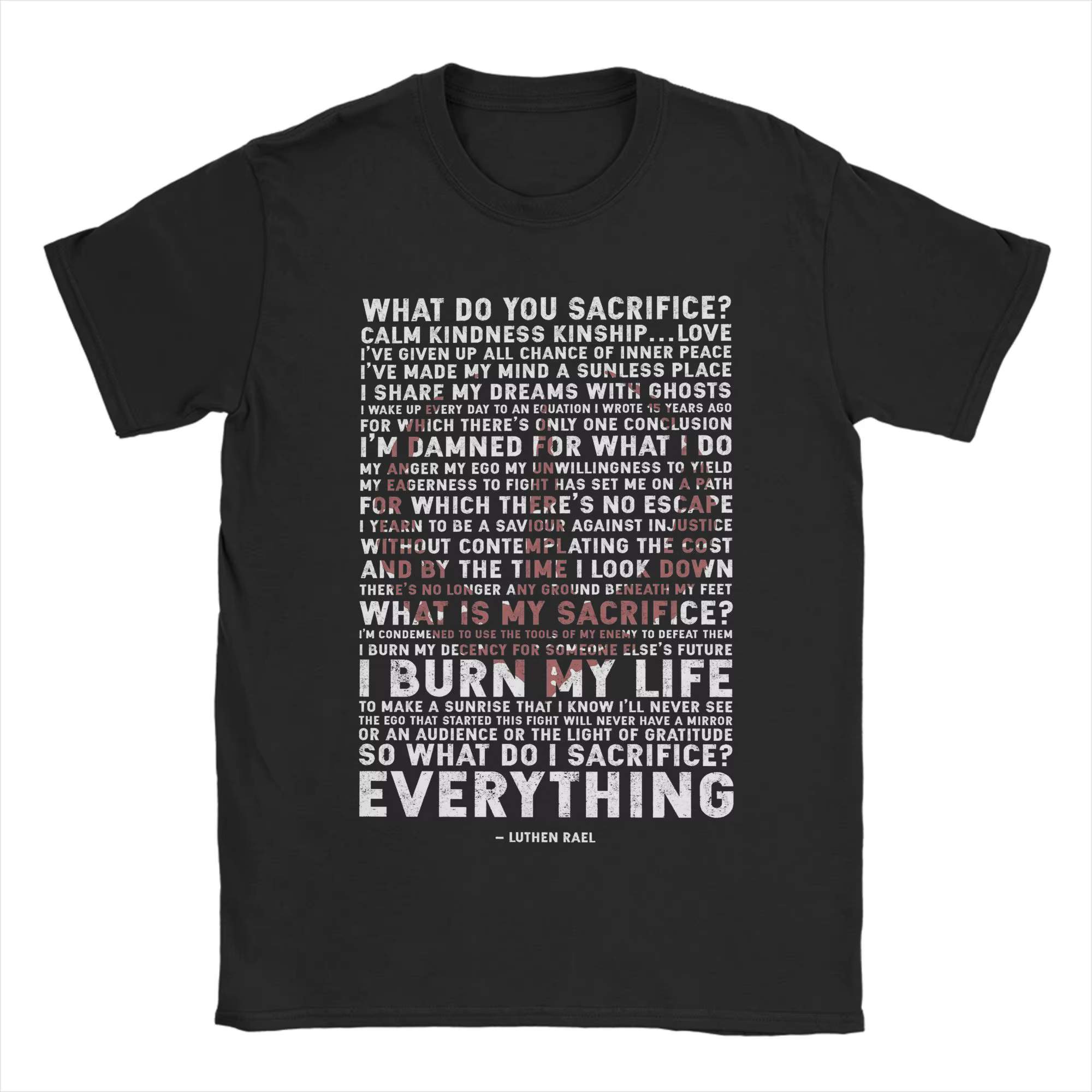 Luthen's Speech Andor T-shirts pour hommes 100% coton T-shirts décontractés à col rond T-shirt à man