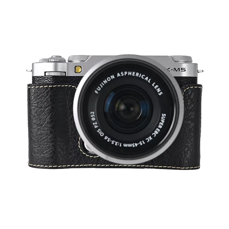Sac pour appareil photo XM5, housse en cuir PU pour Fujifilm X-M5, coque de protection demi-corps, o