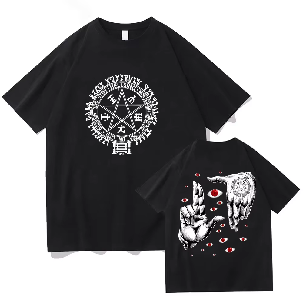 Économie UlOscar Anime Hellsing pour hommes, vêtements graphiques Manga Alucard Eyes, Économie en co