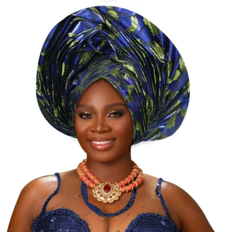 Couvre-chef africain bronzant tressé Turban casquettes pour femmes Nigeria mariage Geles fête couvre