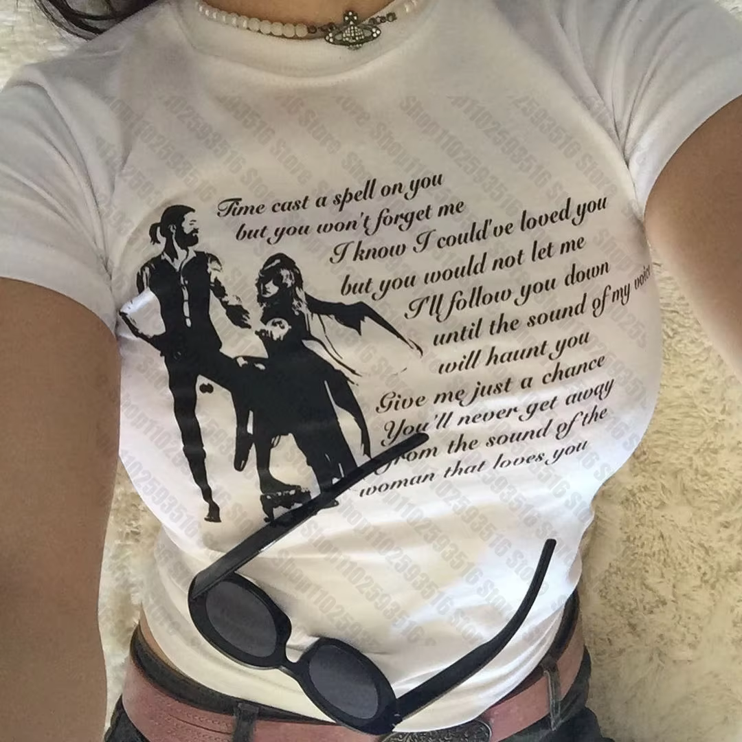 Vêtements Esthétiques des Années 90 pour Femme, Économie Vintage, Kpop Trashy Y2k 2000s Y-Baby Tees 