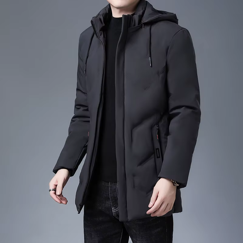 Vêtements pour hommes Top qualité nouvelle marque de mode à capuche décontracté mode longue épaissir