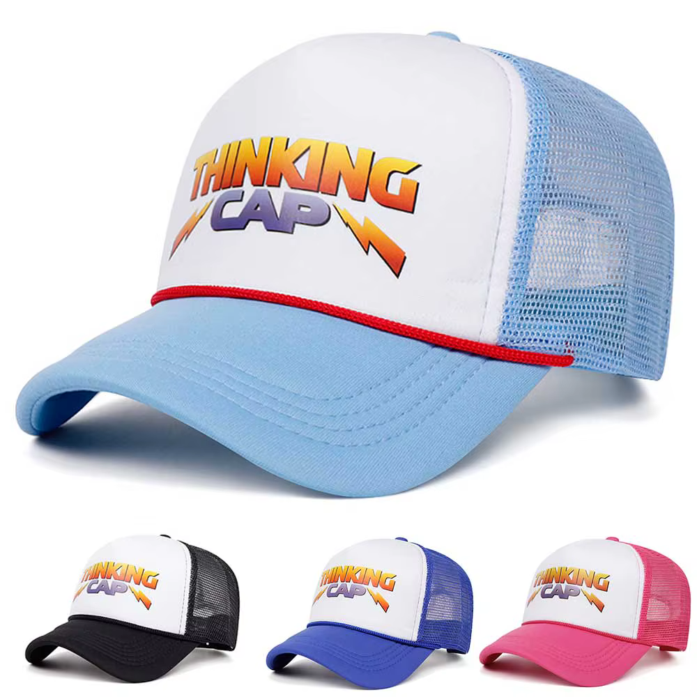Casquette de baseball en maille respirante pour femmes et hommes, casquette de baseball brodée en ép
