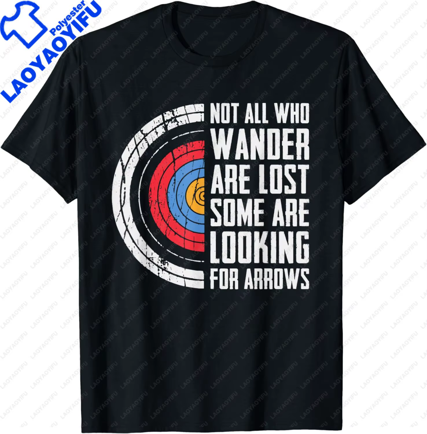 T-shirt de tir à l'arc drôle pour hommes, pas tous sont perdus certains à la recherche de flèches, v