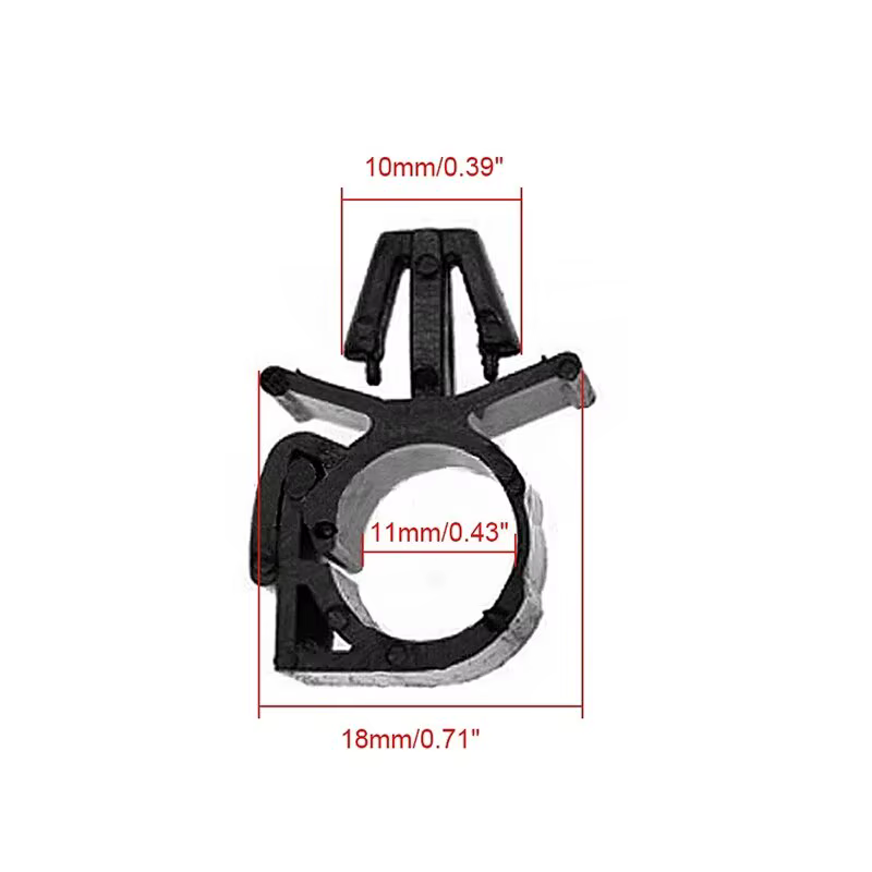 Attache de faisceau de câbles de voiture, 10 pièces, Clip de boucle fixe, câble multifonction, boucl