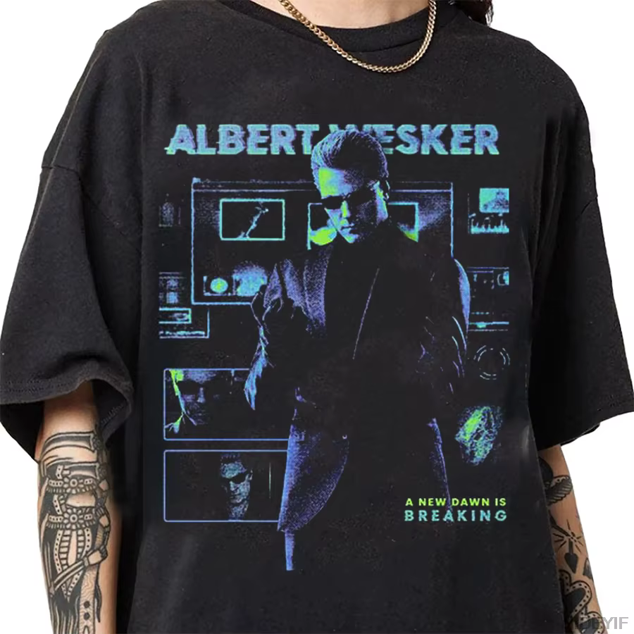 Albert Wesker Resident Evil Biohazard jeu T-shirt pour hommes femmes 100% coton t-shirts haut