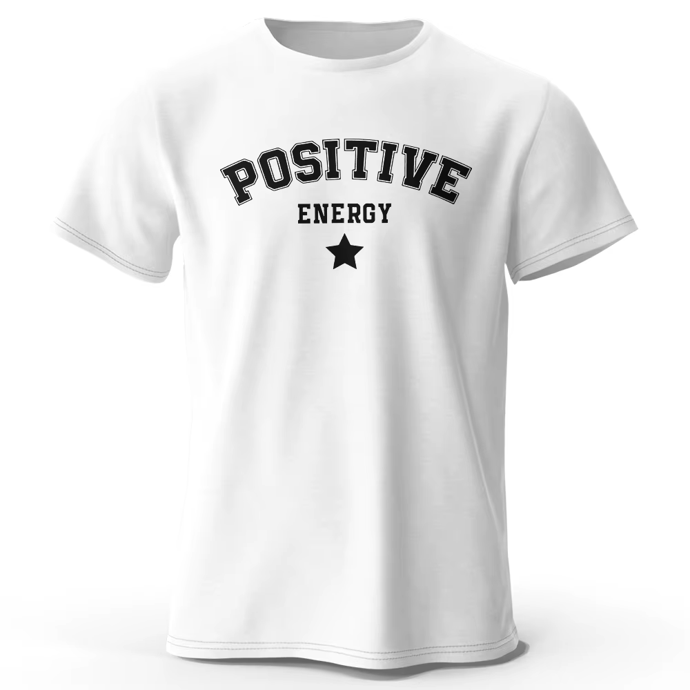 T-shirts et t-shirts à énergie positive pour hommes : streetwear urbain tendance pour un look d'été 