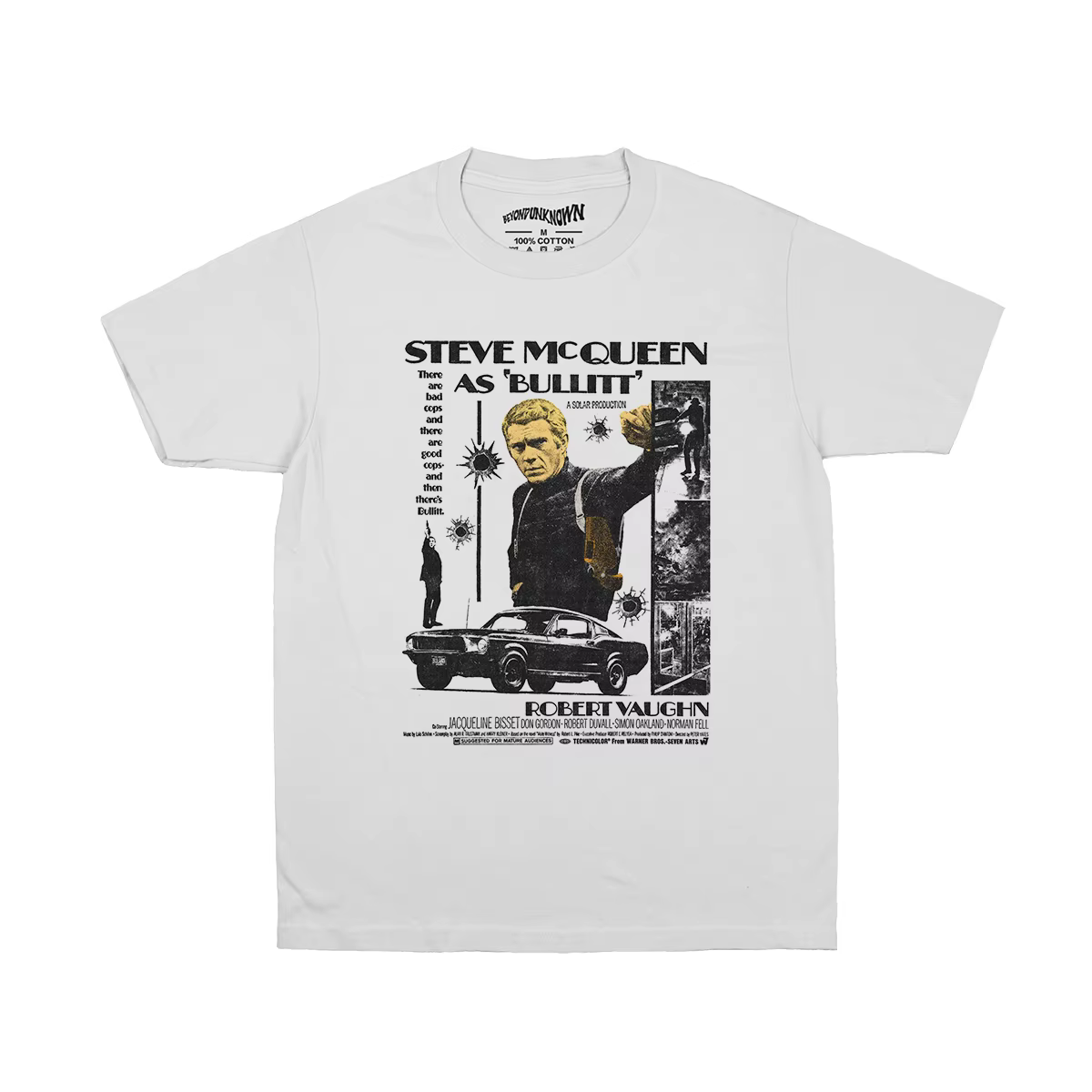 Bullitt T-Shirt 60S film Steve McQueen sale Harry Magnum Force hommes femmes manches courtes imprimé