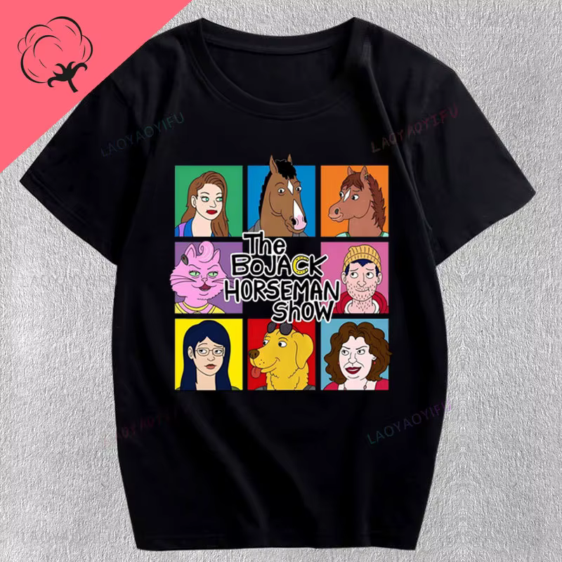 T-Shirt unisexe Mr Peanutbutter de Bojack Horseman, c'est le visage de la dépression, chemises avec 