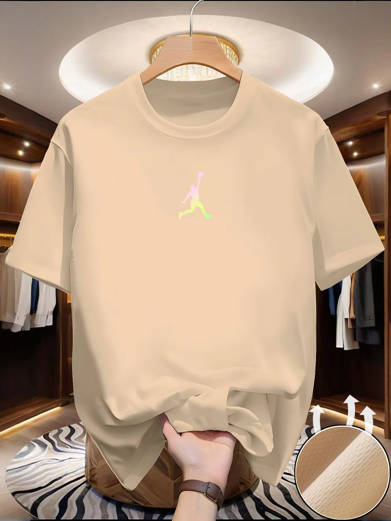 T-shirts tendance à manches courtes pour hommes et femmes, style estival populaire, hauts polyvalent
