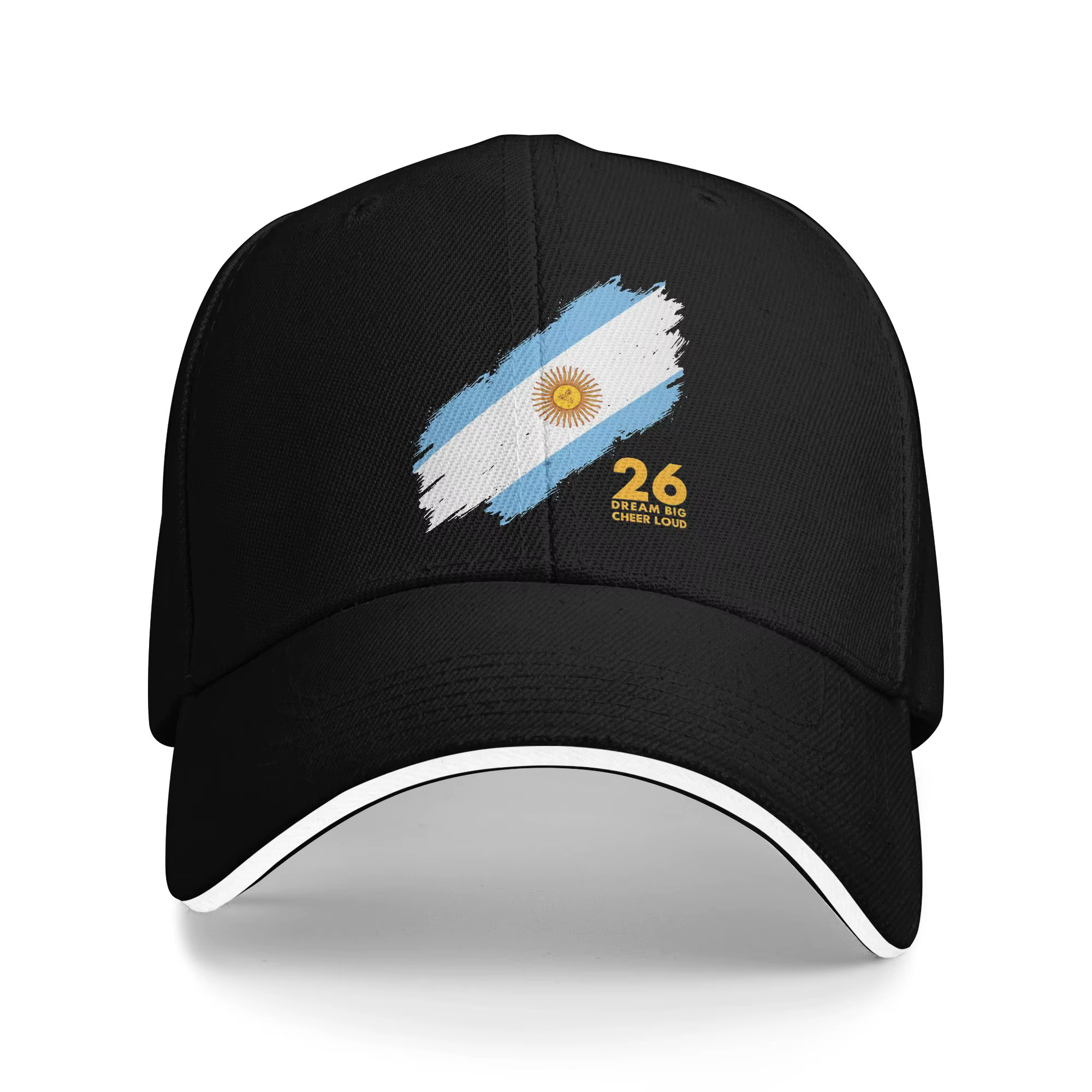 Casquette de baseball et casquette sandwich réglables pour hommes et femmes, thème Football Argentin