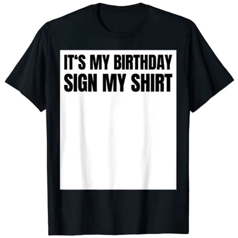 IT'S MY BIRTHDAY SIGN MY T-Shirt, cadeau d'anniversaire, fête brise-glace: Tee-SHIRT graphique pour 