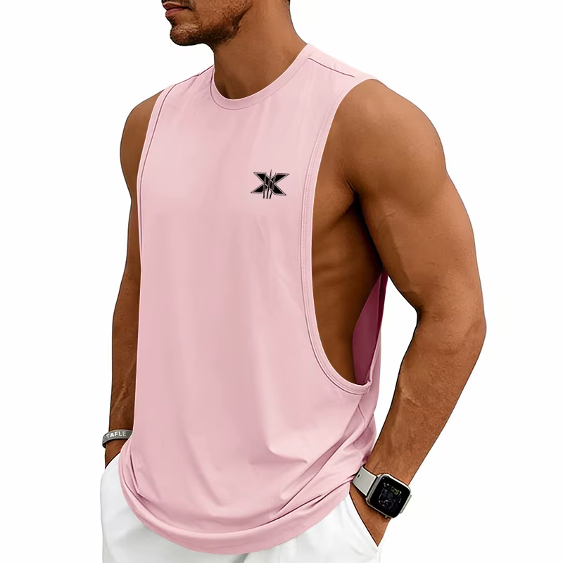 Débardeur de sport sans manches pour homme, gilet décontracté ample style européen et américain, déb