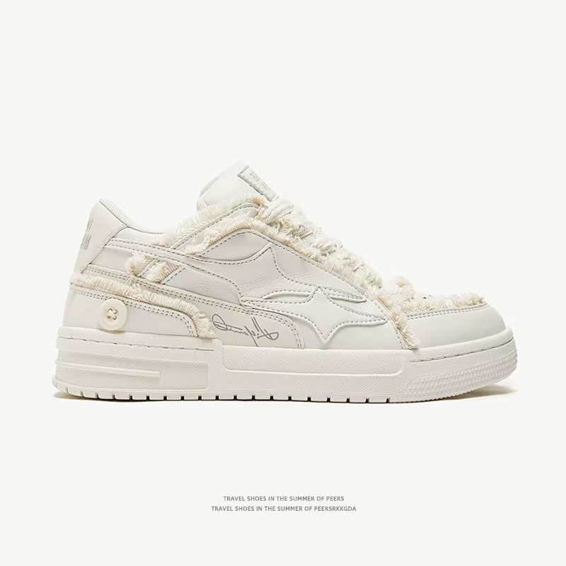 Femmes chaussures pour hommes Tennis rétro mode étoile chaussures en cuir blanc hommes baskets Coupl