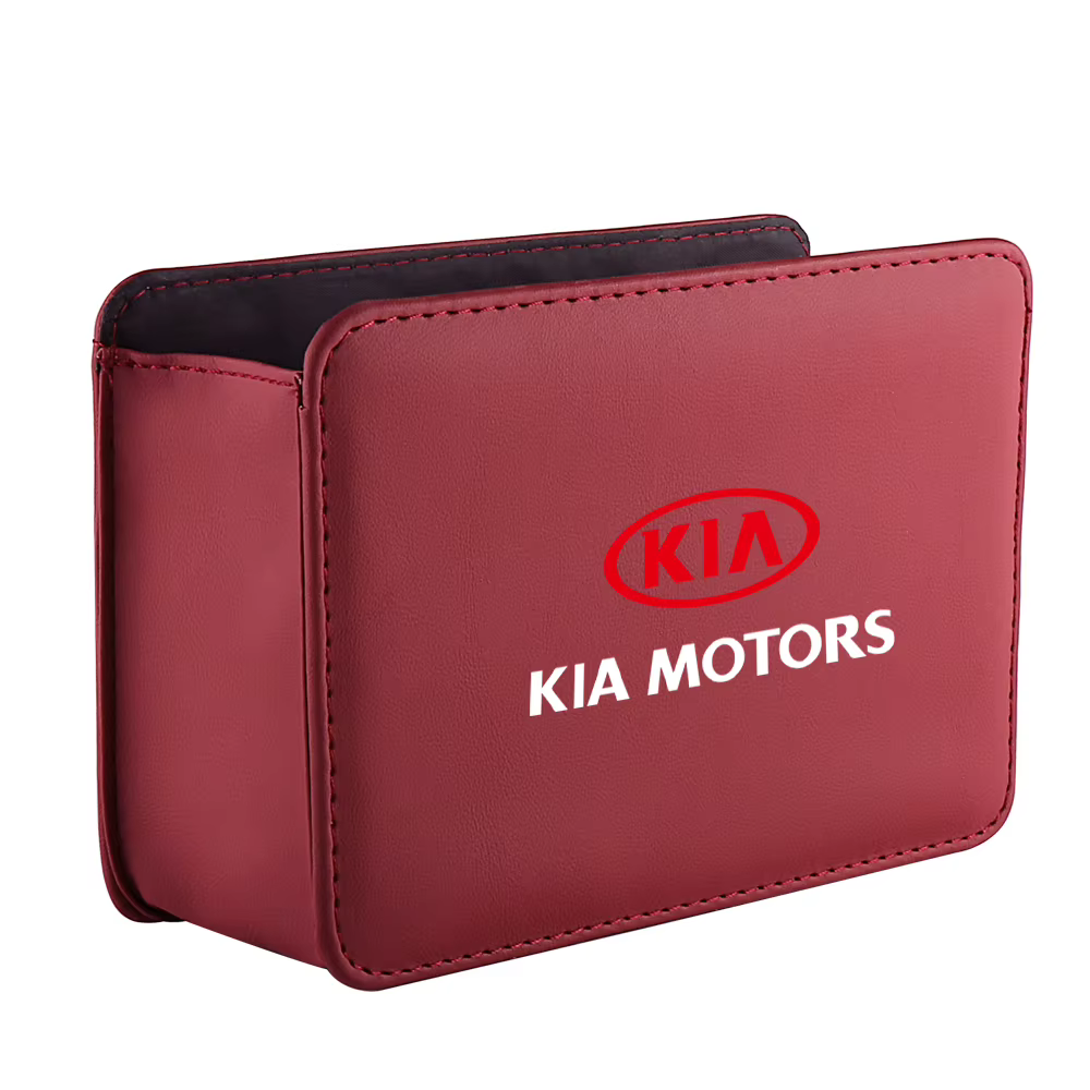 Accessoires de voiture porte latérale siège arrière organisateur boîte sacs de rangement en cuir pou