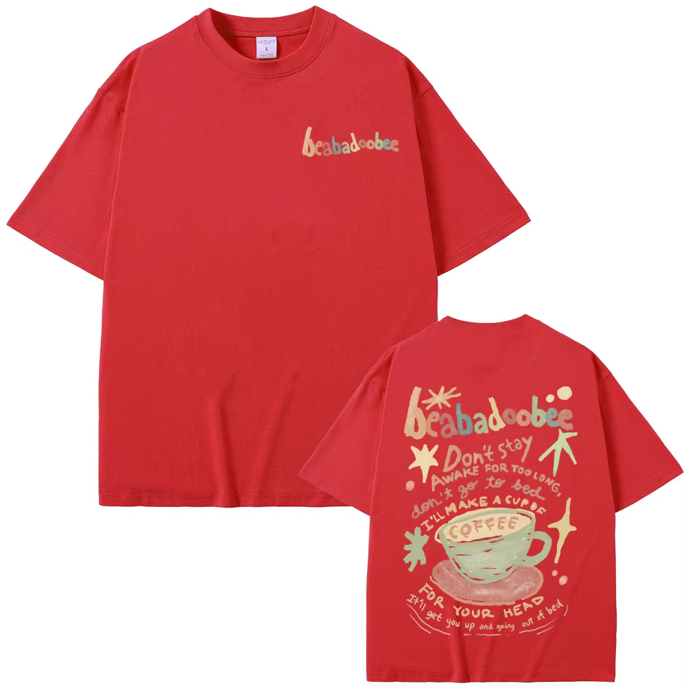 Beabadoobee T-shirt imprimé graphique hommes femmes mode Vintage surdimensionné t-shirts unisexe déc