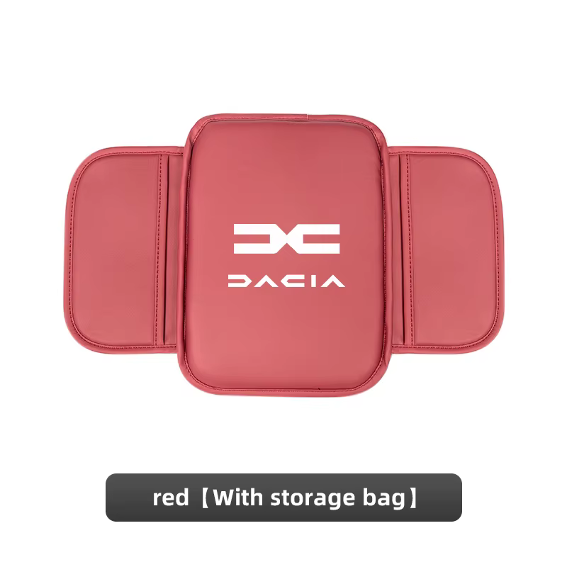 Boîte d'accoudoir de voiture, coussin en cuir avec sac de rangement, coussin de coude pour Dacia Log
