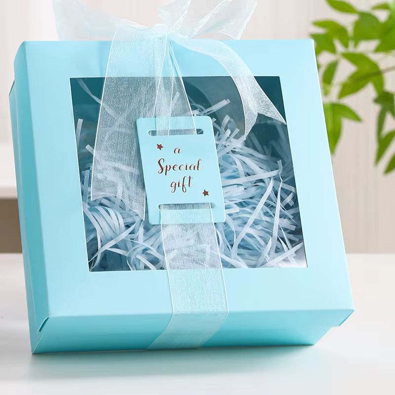Coffret cadeau avec fenêtre, boîte de demoiselle d'honneur pour cadeaux, coffret cadeau d'anniversai