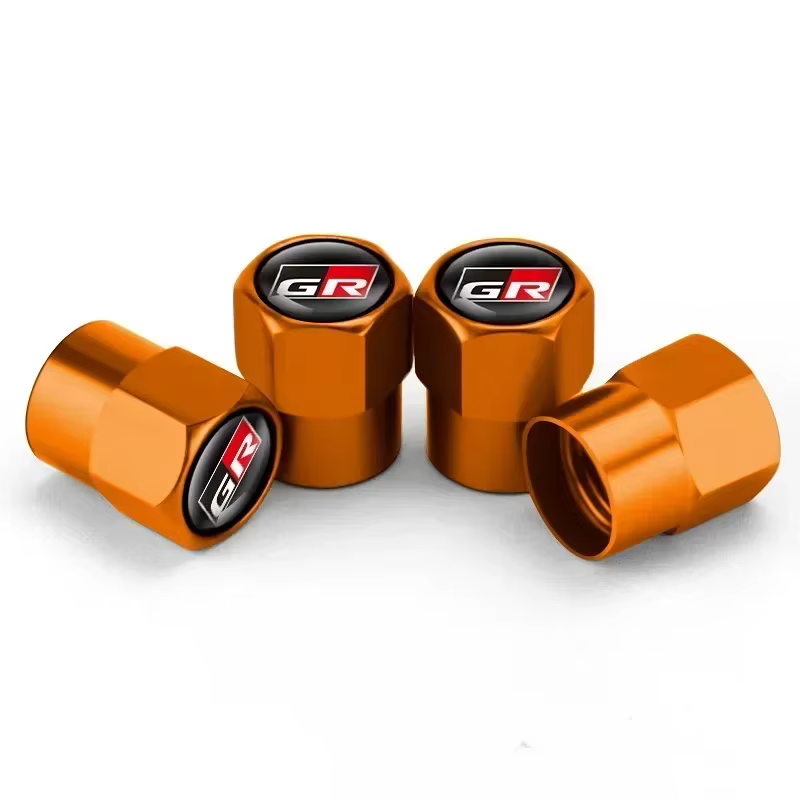 Capuchons de valve d'air pour pneus de voiture avec logo GR Sport, pour Toyota Gazoo Racing Yaris Co