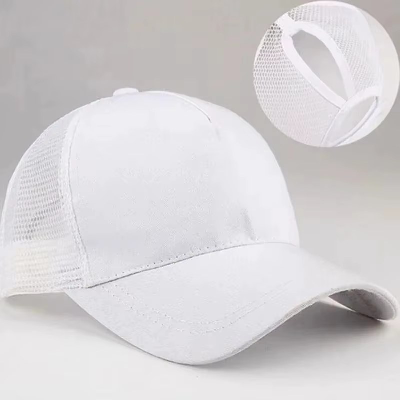 Casquette de baseball pour femme 2026 – Nouvelle casquette queue de cheval pour l'été, protection UV