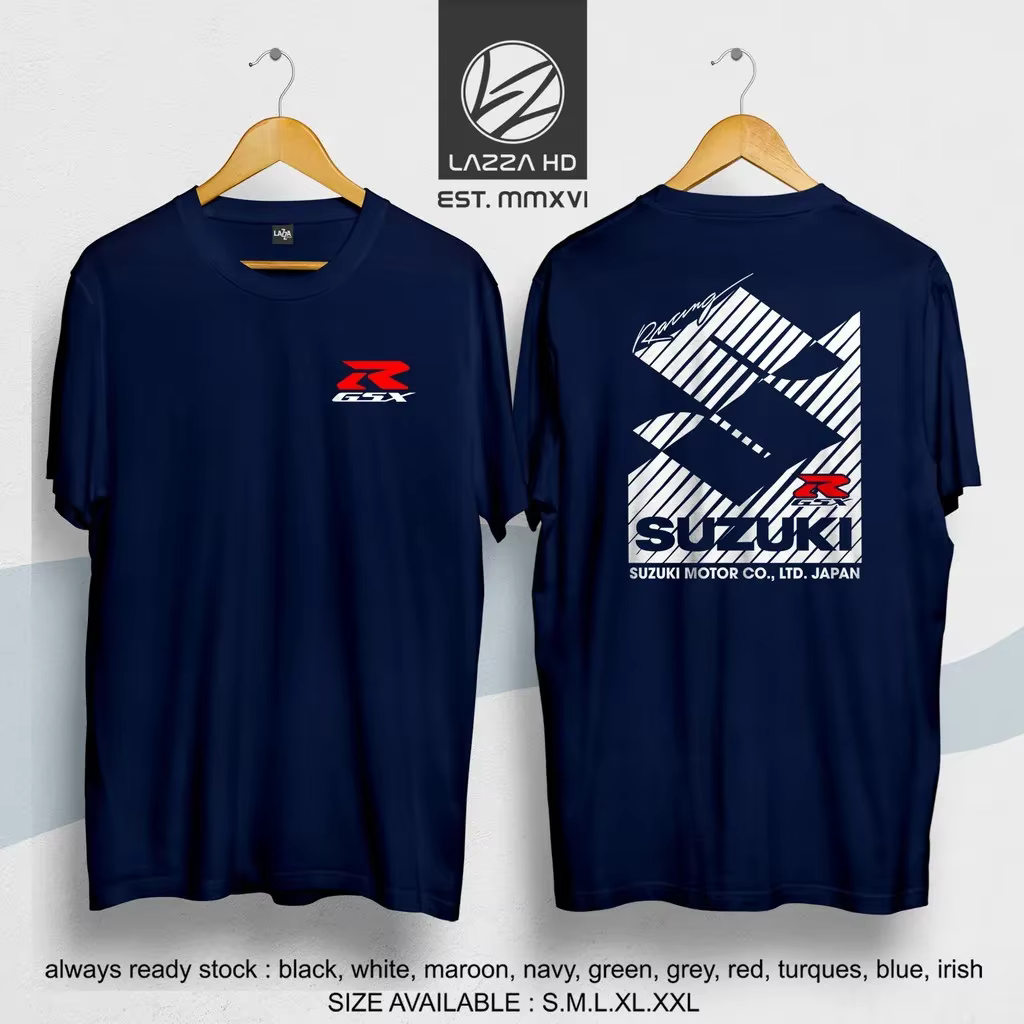 T-shirt de course pour homme Suzuki, T-shirt avec logo de la marque Suzuki, vêtements de course de m