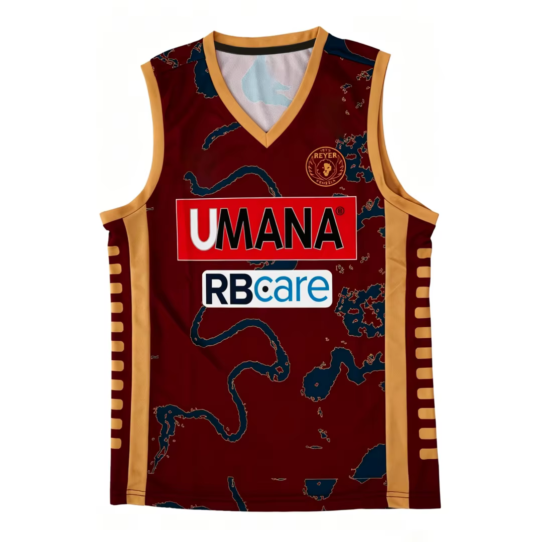 Maillot de basket domicile Reyer Venezia 25-26, kit d'entraînement, t-shirt sport d'été pour homme, 