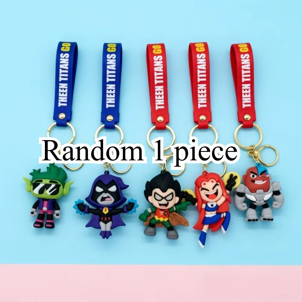 Nouveau Porte-clés Teen Titans Go 2026, Figurine Anime Beast Boy Raven, Pendentif pour Sac à Dos, Ac