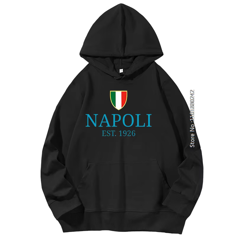 Italie Soccers Champions Napoli Souvenir graphique sweats à capuche printemps automne nouveau dans s