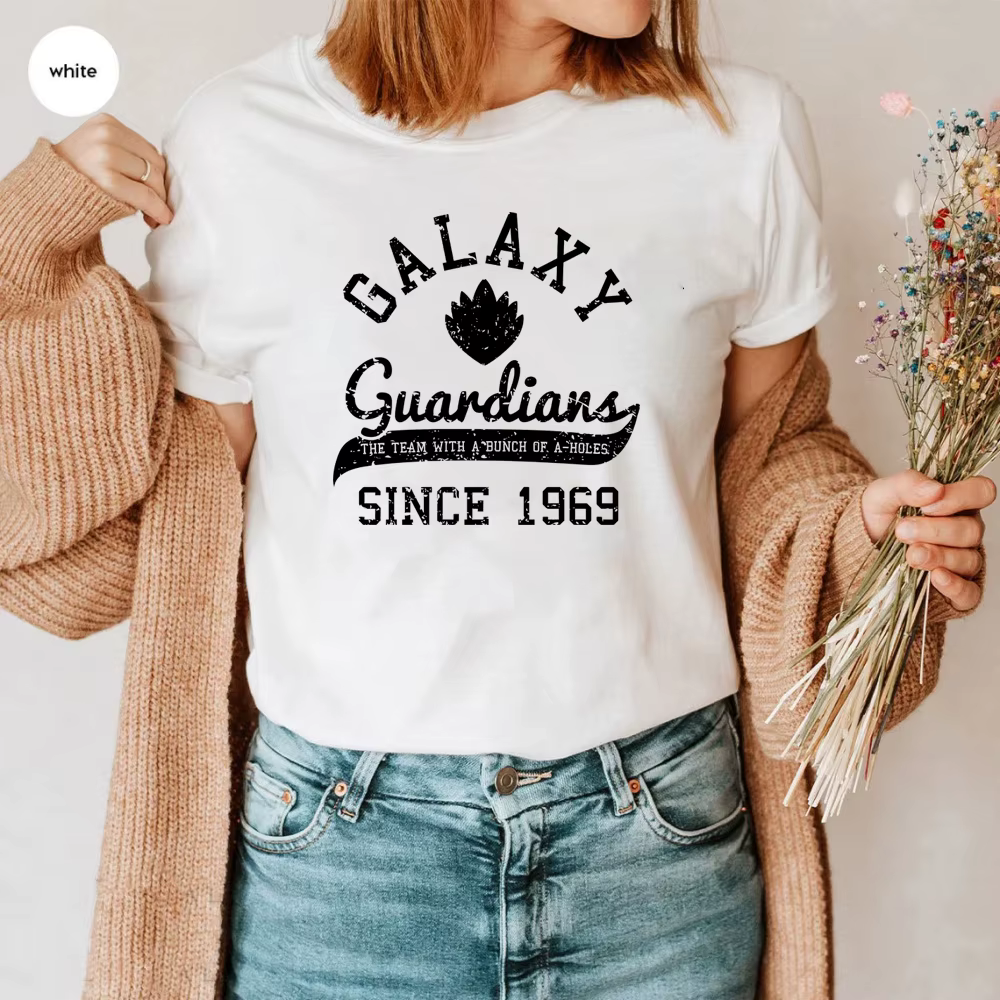 T-shirt unisexe Galaxy Guardians Since 1969, logo graphique des gardiens, chemise à manches courtes 