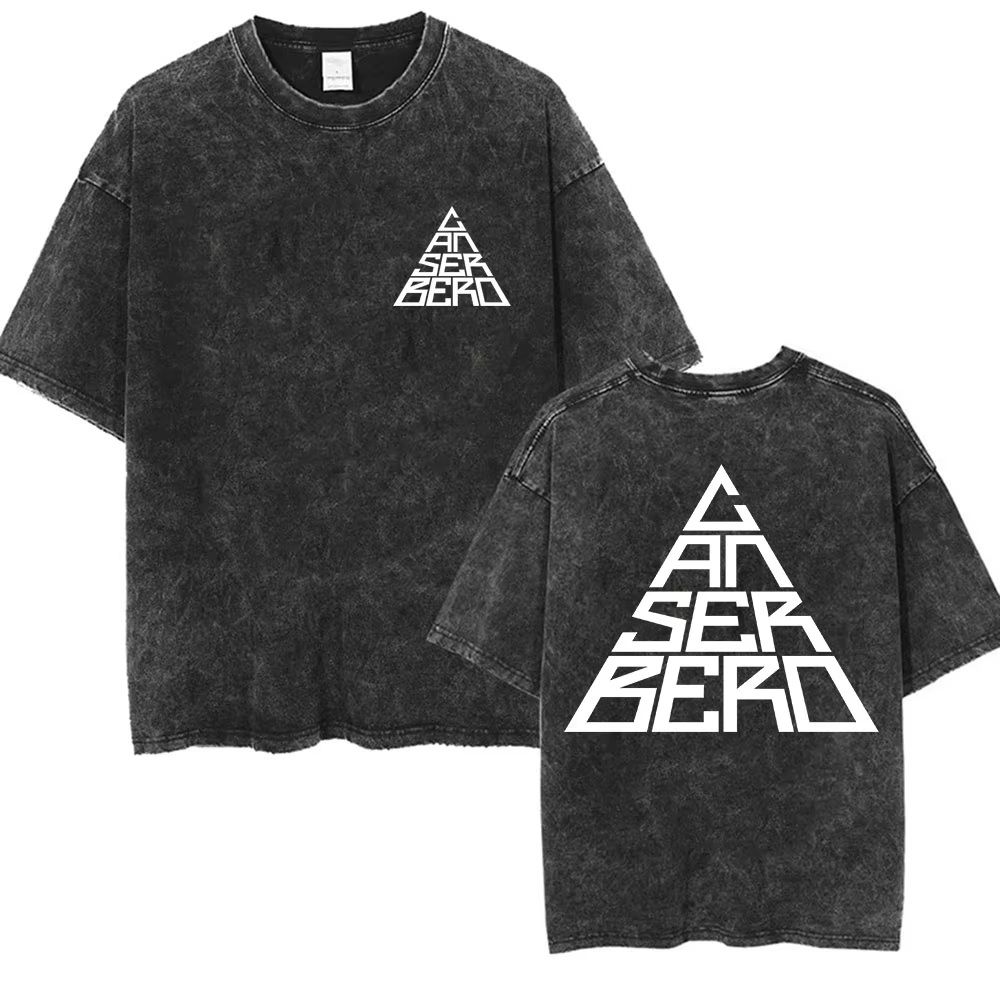 Vintage lavé Canserbero Logo 2025 Merch t-shirts Rap Style gothique Hip Hop T-shirt à manches courte