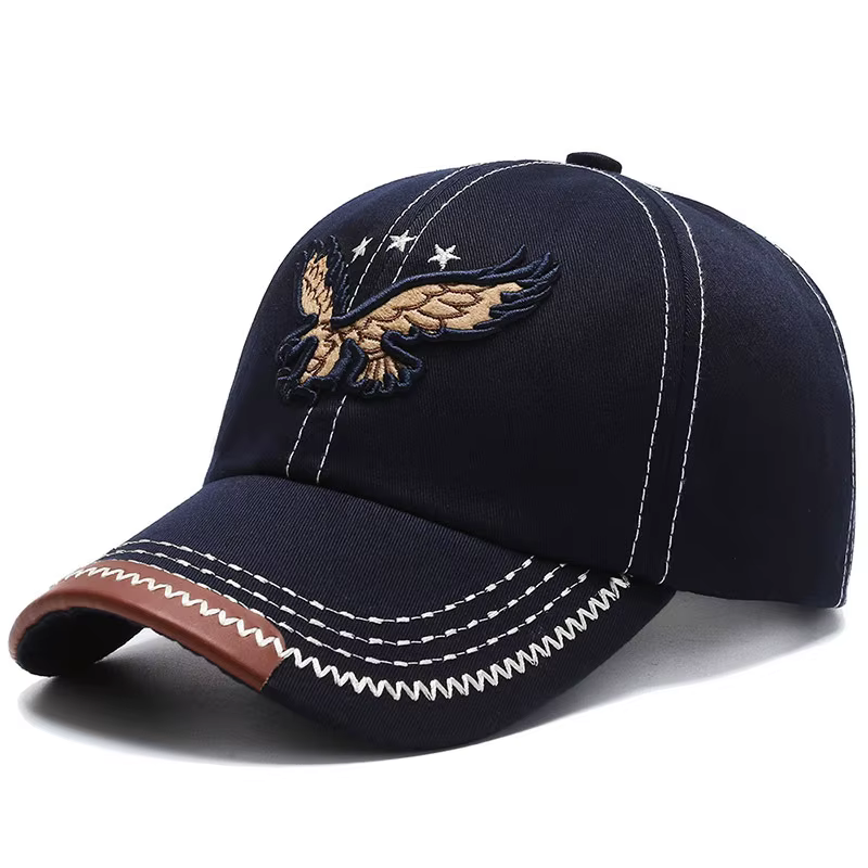 Casquette de baseball quatre saisons pour hommes et femmes, broderie d'aigle, version coréenne, chap
