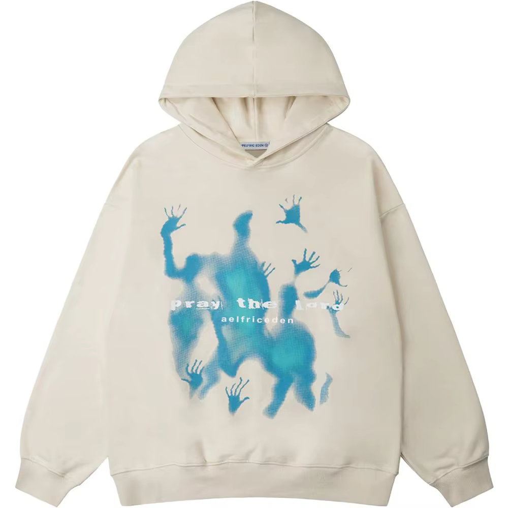 Aelfric Eden sweat à capuche graphique Vintage imprimé sweat à capuche décontracté surdimensionné à 