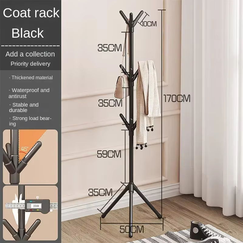 Porte-vêtements en forme de branche d'arbre, multi-crochets, Mobile et pratique, pour la maison, le 
