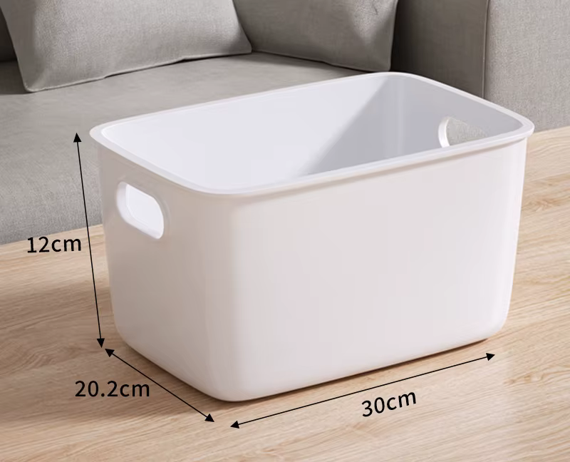Boîte de rangement en plastique, boîte de rangement de bureau, salle de bain, cuisine, vêtements et 