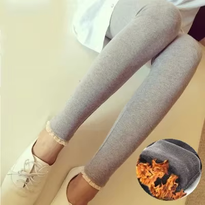Hiver femmes enceintes noir Leggings pour maternité chaud doux velours pantalon grossesse intérieur 