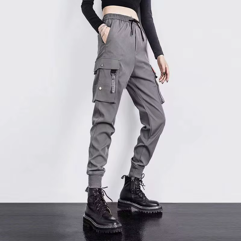 Joggeurs femme sport décontracté filles mode Hip-hop Streetwear pantalon mode Cargo pantalon femme d