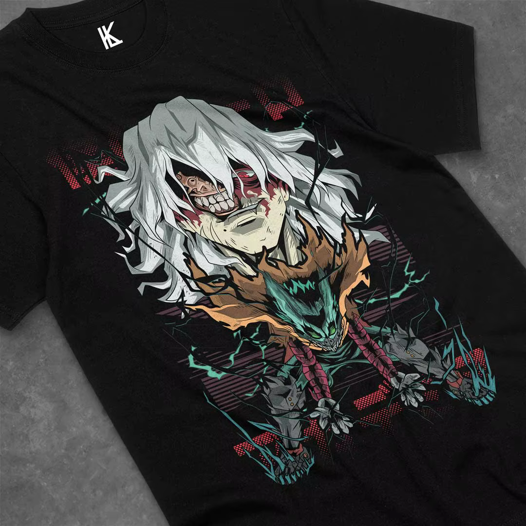 T-shirt Deku Vs Tomura, vêtement en coton, Katsuki Midoriya ShPain