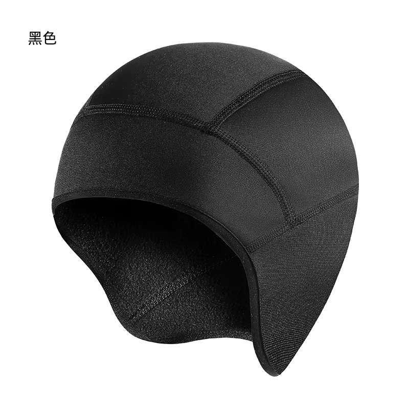 Casquette de cyclisme thermique d'hiver pour hommes, doublure de casque de vtt en plein air, chapeau