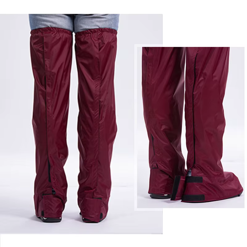 Guêtres imperméables unisexe pour camping, randonnée, moto, pêche, longueur genou, protection des ja