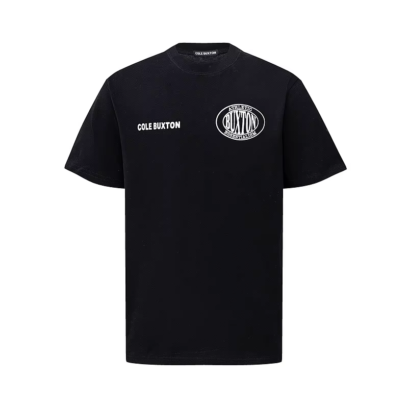 Cole Buxton haute qualité lettre brodée Logo minimaliste été 100% coton col rond manches courtes T-S