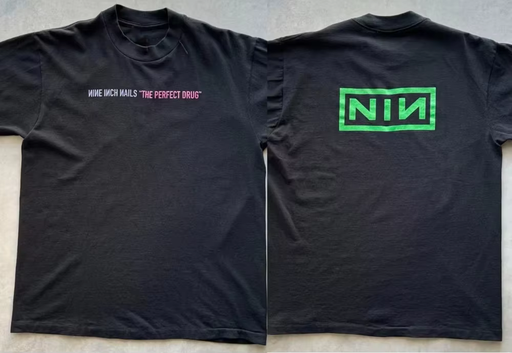 NIN Nine pouces Nails The Perfect Drug T-Shirts hommes et femmes à manches courtes marque T-shirts é