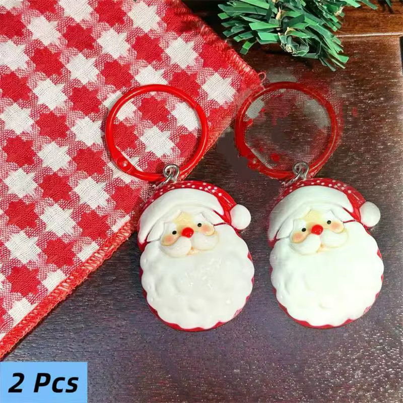 Lot de 2/3 délicieux décoration suspendue du père noël pour sac, sac à dos, accessoires de chaîne de